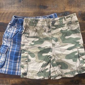 OshKosh Carters Baby Boy Toddler Shorts Camo Plaid 18 Months Vintage